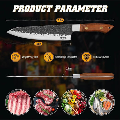 Japanese Chef Knife with Ergonomic Full Tang Handle, Gifts for Men4