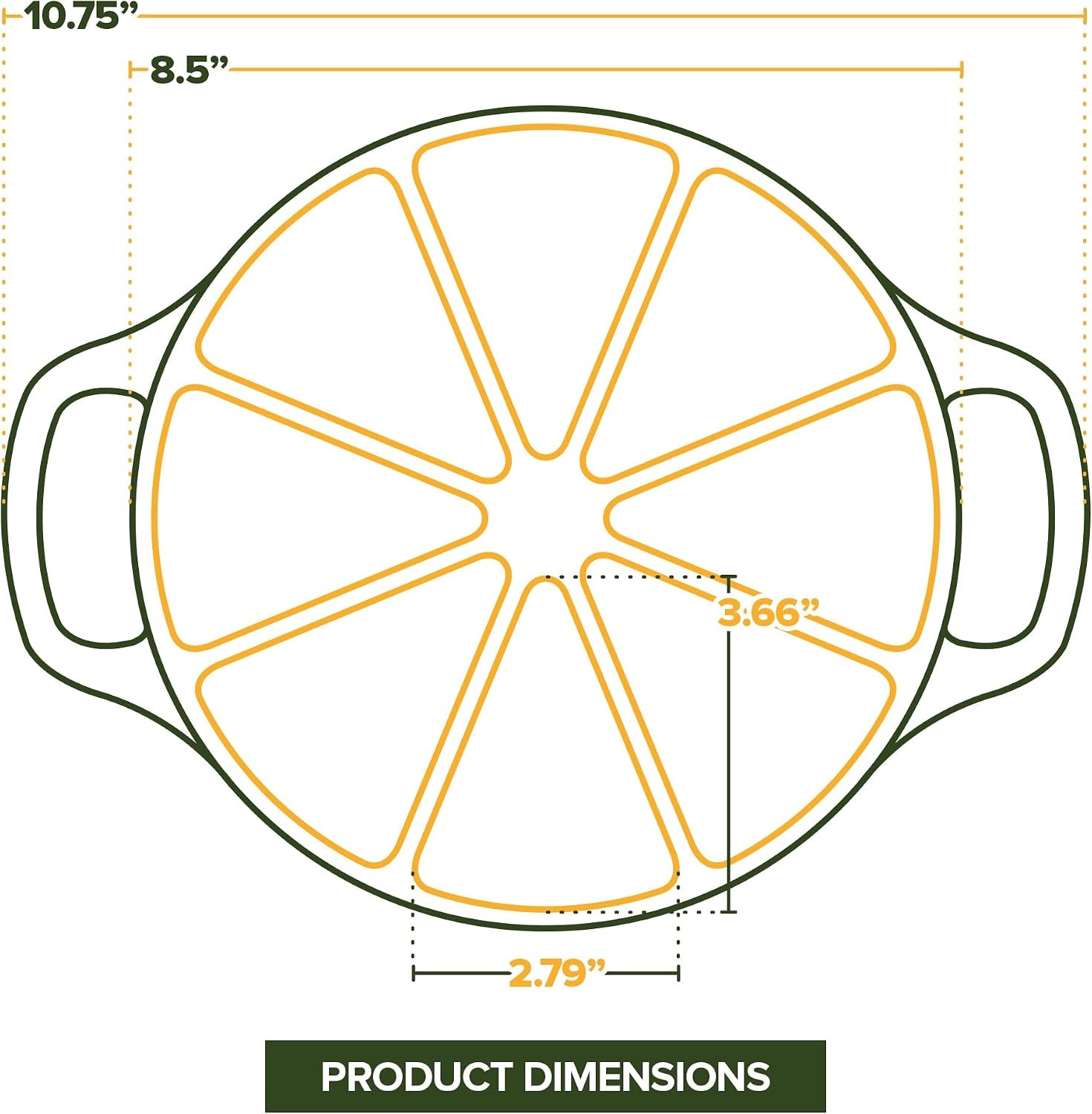 classic-cast-iron-wedge-pan-non-stick-cornbread-skillet-with-easy-transport-handles-8-slice-divided-cast-iron-baking-pan-for-scones-biscuits-breads-desserts