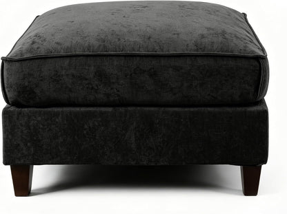 126" L Shaped Sofa with Ottoman, Sectional Couch with Deep Seat,Grey7