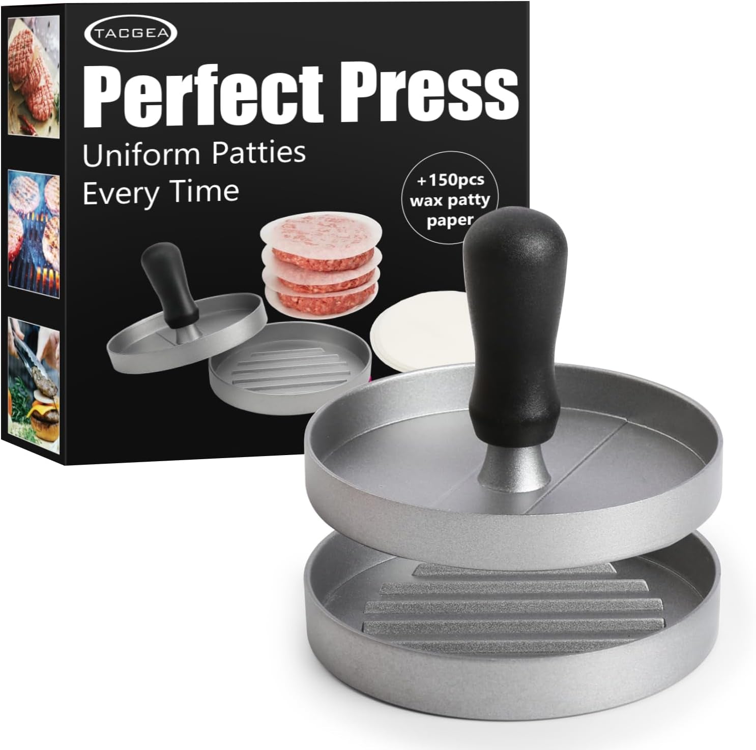 burger-press-150-patty-papers-non-stick-hamburger-patty-maker-with-wax-paper-aluminum-burger-maker-for-kitchen-bbq-grill