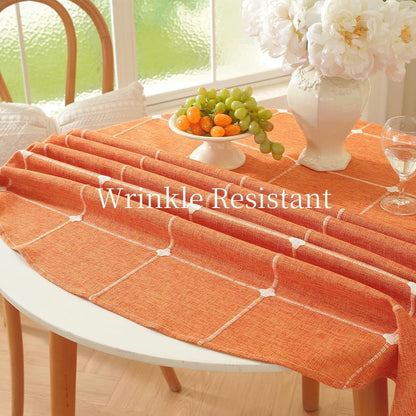 60 Inch round Table Cloth Burnt Orange round Tablecloth Fall4