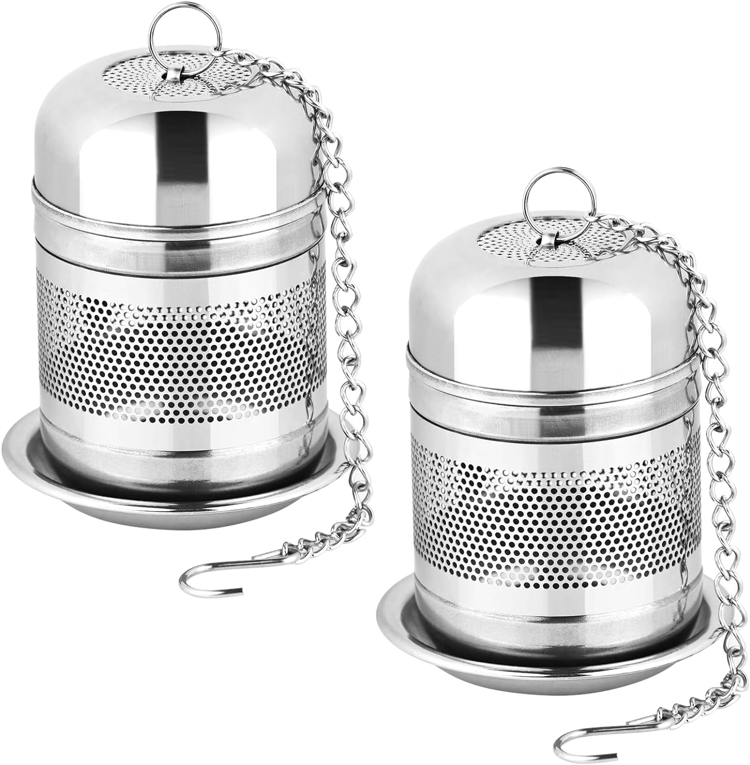 2pcs-fine-mesh-stainless-steel-tea-infusers-with-chain-hook-lid-for-loose-leaf-tea-steeping-reusable-rust-resistant-fits-most-mugs-cups-easy-to-clean
