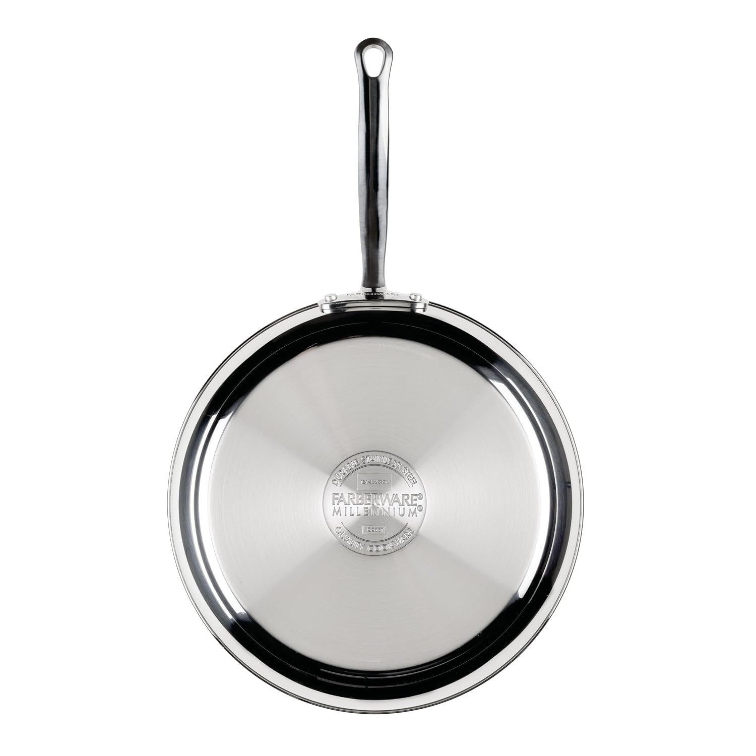 millennium-stainless-steel-frying-pan-skillet-induction-ready-compatible-with-all-cooktops-metal-utensil-safe-12-25-inch-open-fry-pan-dishwasher-safe-stainless-steel
