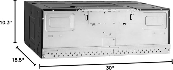 30 In. Stellar Coll 1.2 Cu Ft Slim over the Range Microwave Vent Fan, Black |  COS-3012ORLP1SS 1000W, Automatic Presets, Touch Controls, Sensor Cooking, LED Lighting, Defrost Functions12