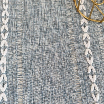 Rustic Square Small Blue Farmhouse Linen Tablecloth 36 X 36 Inch2