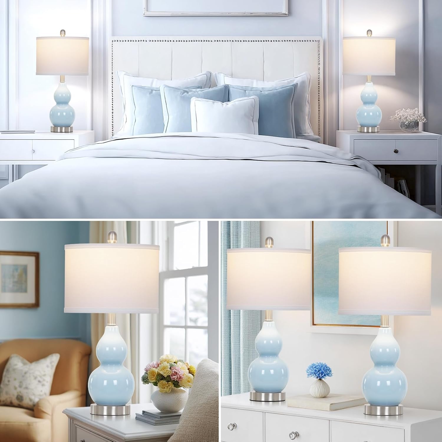 22-double-gourd-ceramic-table-lamps-set-of-2-blue-modern-bedside-lamps-for-living-room-contemporary-nightstand-desk-lamps-for-bedroom-end-table-home-office-study-room-decor2-led-bulbs-included