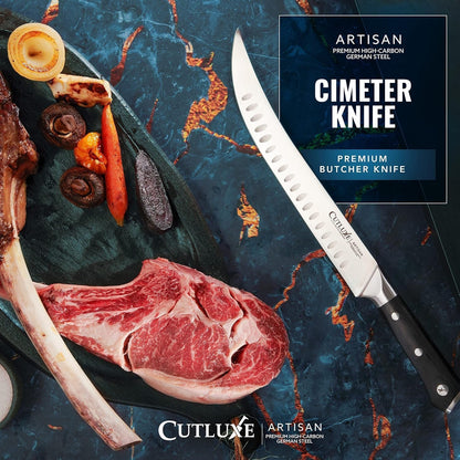 Butcher Knife, 10" Cimeter Breaking Knife for BBQ & Brisket4