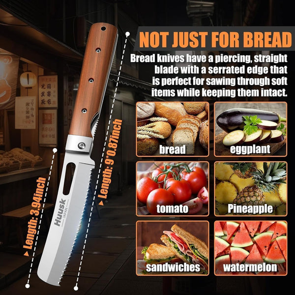 Folding Bread Knife for Homemade Bread - Portable Bread Knives5
