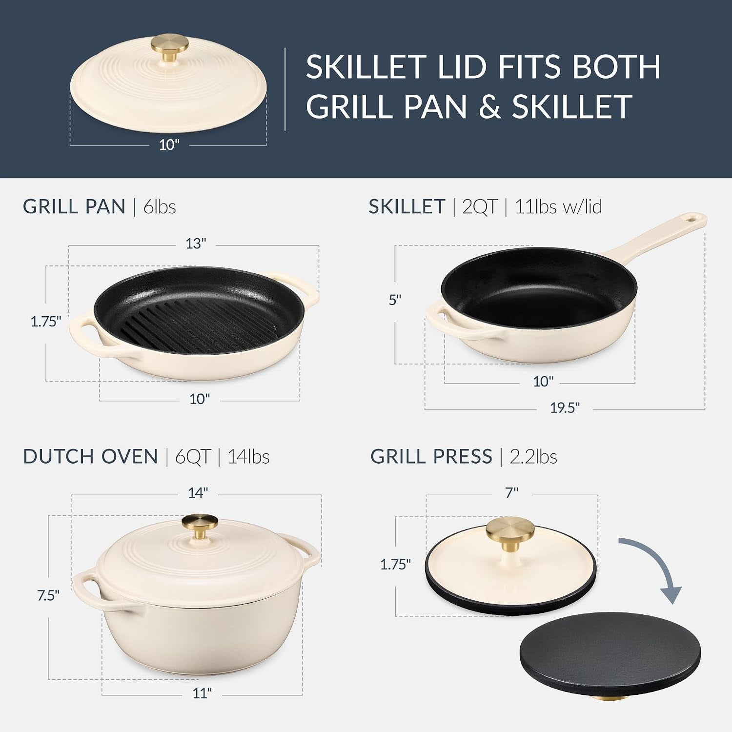 best-choice-products-6-piece-cast-iron-cookware-set-ceramic-coated-6qt-dutch-oven-2qt-skillet-w-lid-10-grill-pan-w-press-non-toxic-heavy-duty-gas-induction-compatible-pfas-free-vanilla