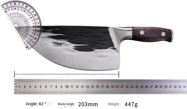 Meat Cleaver, 8 Inch Handmade Forged Butcher Knife High-Carbon Bone Chopper Traditional Butcher Slicing Knives Stainless Steel Kitchen Knives2