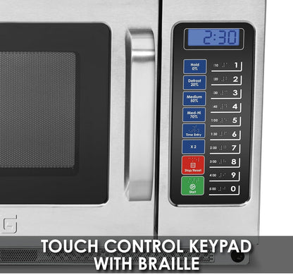 Microwave Oven with 1.2 Cu Ft & 10 Programmable Memory Settings | 1.2 Cu Ft, 1800W, 10 Programmable Memory Settings, Stainless Steel, for Commercial Kitchens & Restaurants7