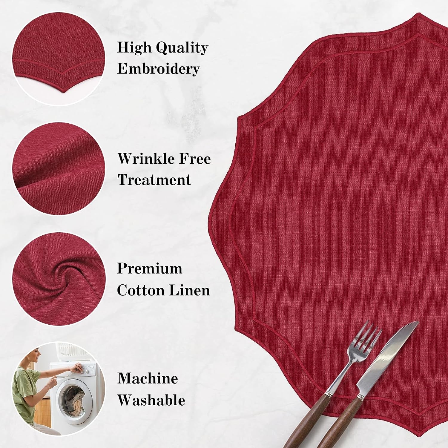 faux-linen-round-placemats-set-of-4-washable-wrinkle-resistant-non-slip-table-placemats-double-sided-scalloped-embroidered-fabric-placemats-for-kitchen-dining-table-decor-15-35-burgundy