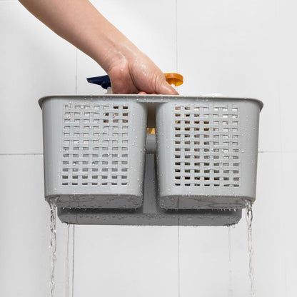 Portable Shower Caddy, Caddy Organizer with Handle, Plastic Shower Basket Hold Soap, Shampoo, Hair Supplies and Beauty Products, Cleaning Supplies Organizer for Home, Dorm, Shelf and Cabinet4