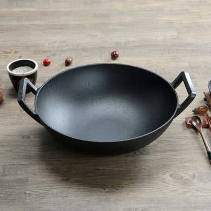 Cast Iron Wok (Wok with Lid 12 Inch)2