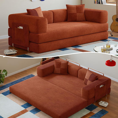 78.8" Boneless Couch for Living Room, Futon Sleeper Sofa Bed1