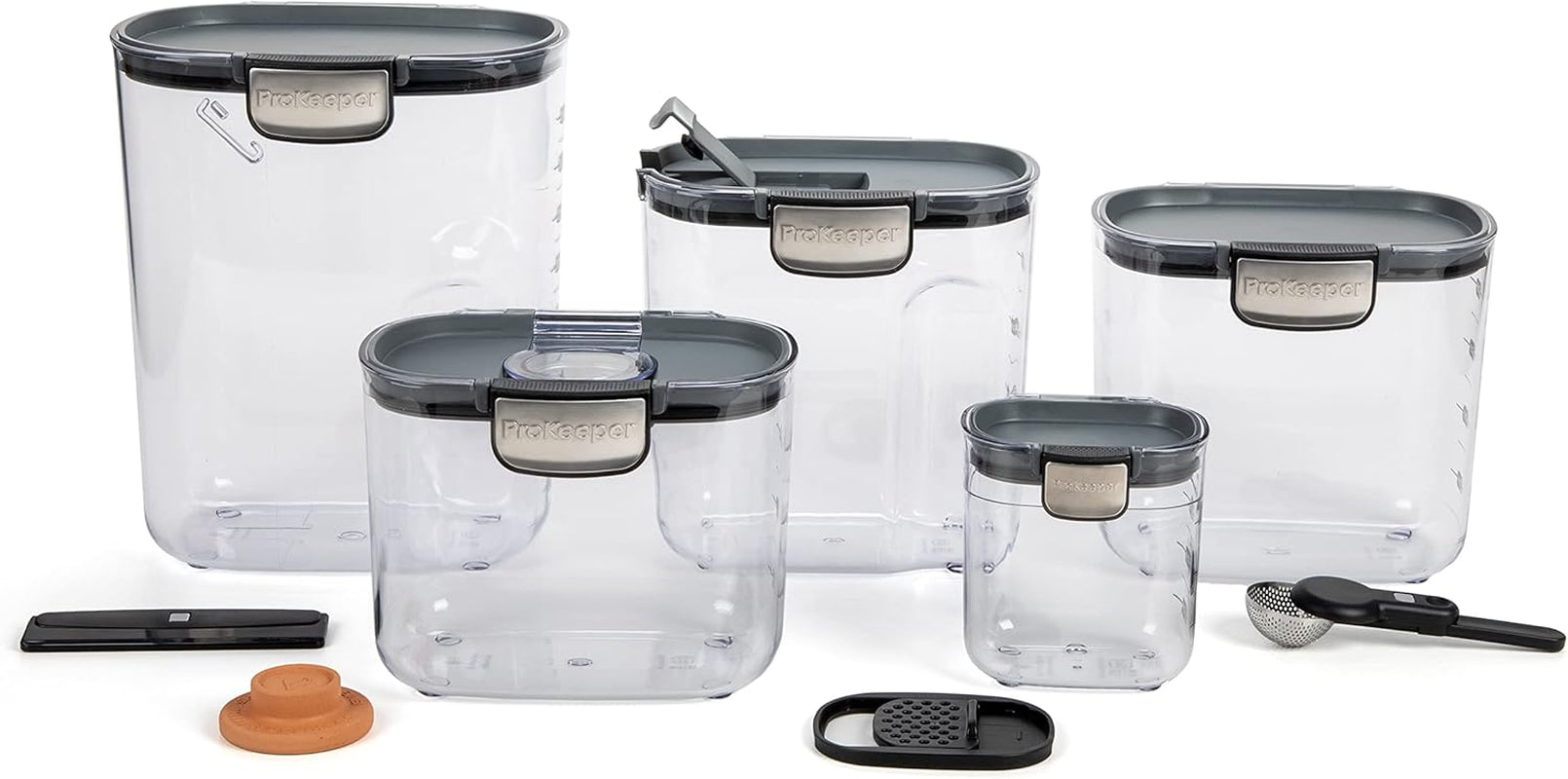 airtight-food-storage-container-set-clear-plastic-flour-and-sugar-canister-set-with-magnetic-accessories-for-kitchen-organization-grey-9-piece