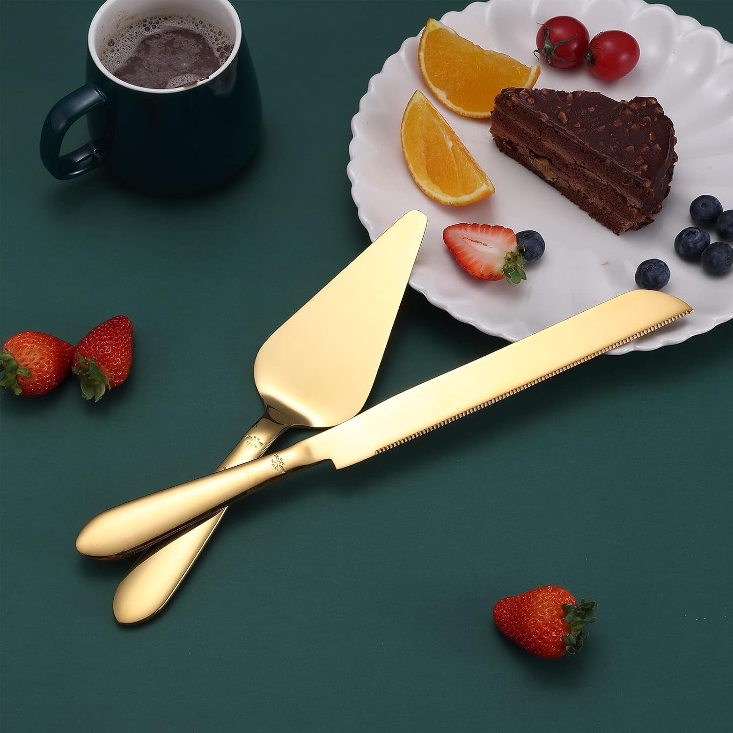 cake-cutting-set-for-wedding-elegant-cake-knife-and-server-set-with-thickened-stainless-steel-rounded-edges-cake-cutter-pie-spatula-for-birthday-anniversary-2-pcs-gold