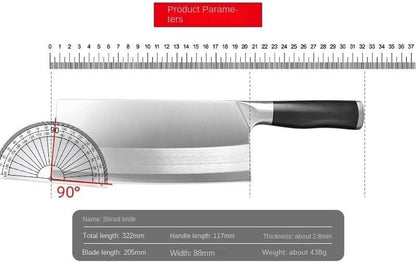 Meat Cleaver, 8 Inch Home Kitchen Slicing and Meat-Cutting Knife Chinese-Style Stainless Steel Sashimi Knives2