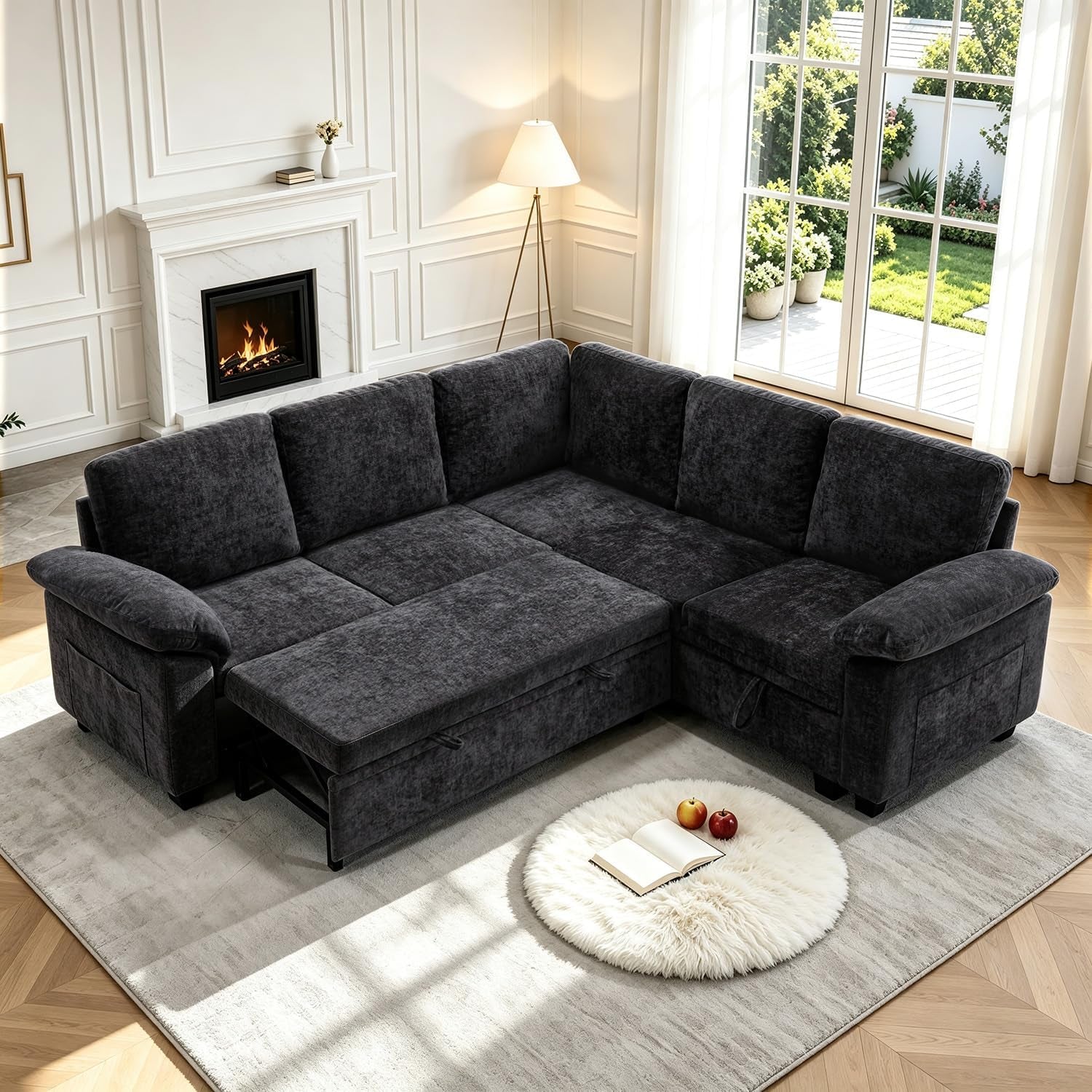 85-inch-modular-sectional-sleeper-sofa-with-pull-out-bed-l-shaped-5-seat-sectional-couch-with-storage-modern-chenille-cloud-couch-convertible-sectional-couches-for-living-room-apartment-black