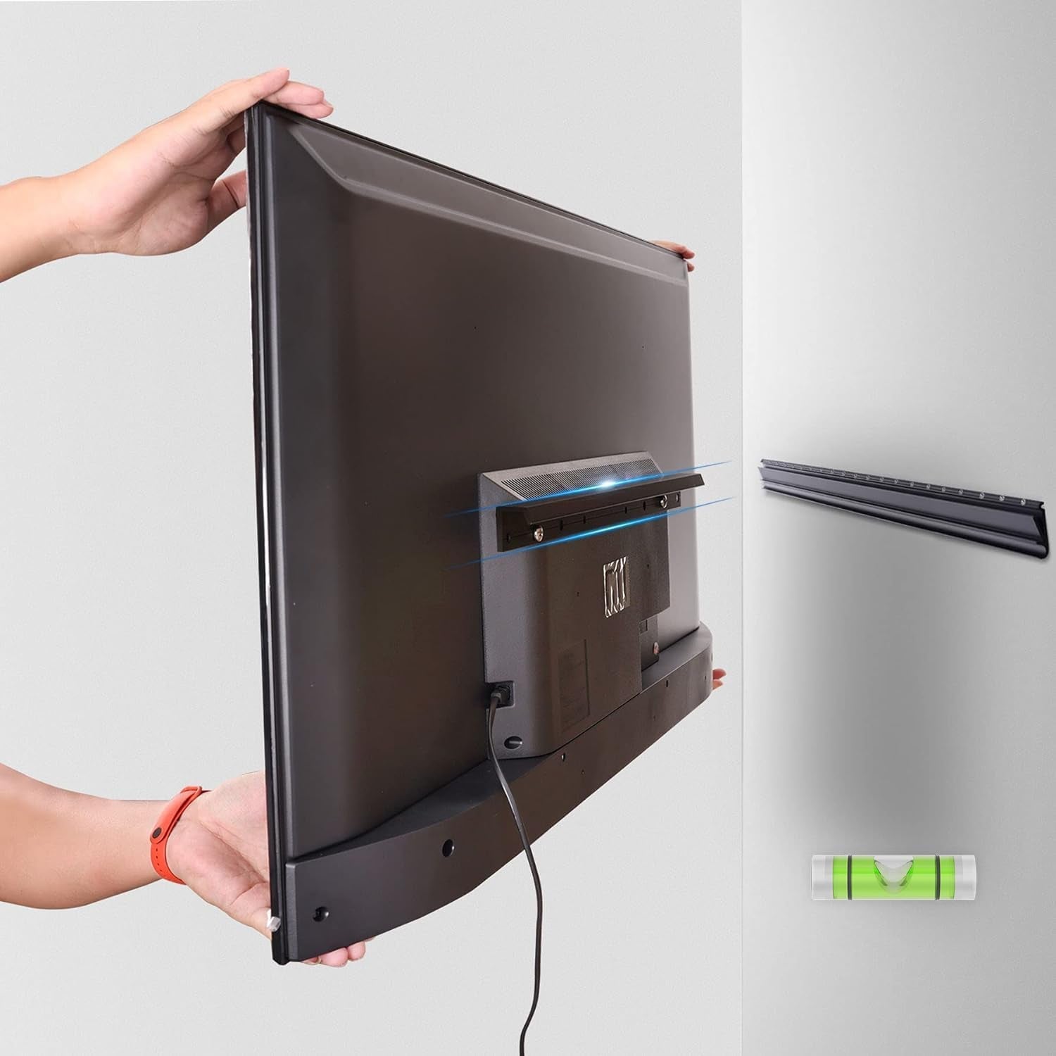 studless-drywall-tv-mount-for-13-55-inch-tvs-no-stud-tv-wall-bracket-max-vesa-400x400mm-up-to-100-lbs-universal-fits-most-led-lcd-plasma-flat-curved-screen-tvs-monitors-upgraded-bubble-level