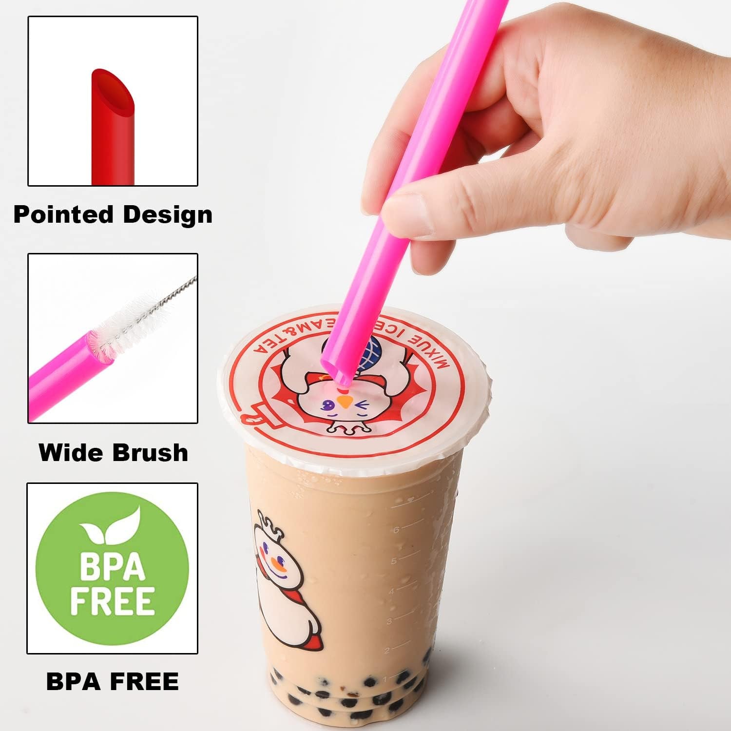 12-pcs-reusable-boba-straws-10-5-inch-smoothie-straws-with-2-brushes-12-colors-0-51-inch-wide-plastic-straws-with-angled-tips-for-bubble-tea-milkshaks-tapioca-pearls-thick-drinks-bpa-free