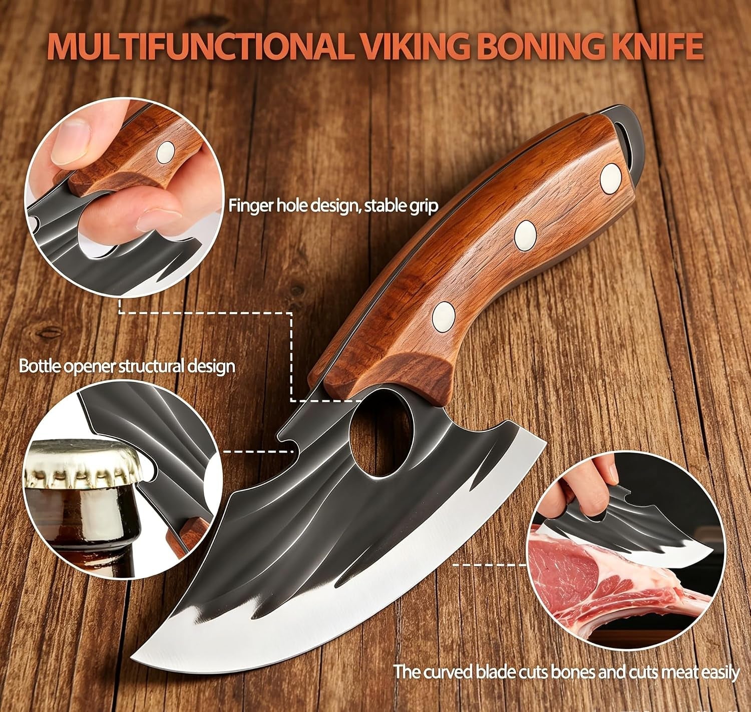 2pcs-premium-hand-forged-kitchen-knife-set-sharp-carbon-steel-chef-knife-meat-cleaver-ergonomic-non-slip-wood-handle-with-leather-sheath-for-home-cooking-meat-veggie-cutting-bbq-camping-c