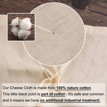6 Pcs Cheese Cloths, 20X20 Inch, 100% Unbleached Cotton, Grade 100 Reusable Cheese Cloth with Fabric Fine Mesh Cloth, Reusable Muslin Cheesecloth for Straining, Juicing, Cooking, Baking8
