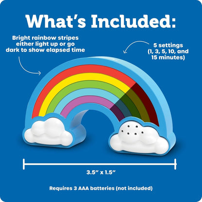 Rainbow Visual Timer | Time Management for Children, Audio and Visual Alarms, Schedule for Kids, Social Emotional Learning Skills, Countdown Timer6