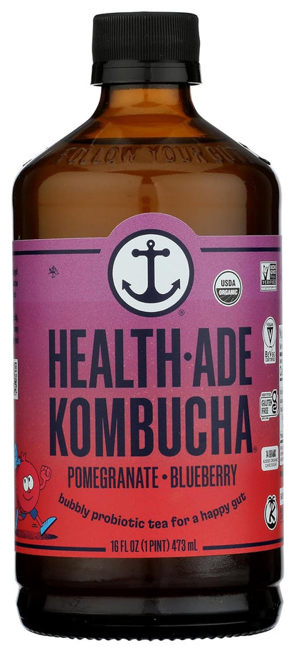 Health Ade, Kombucha Pomegranate 16Fz Organic, 16 Fl Oz1