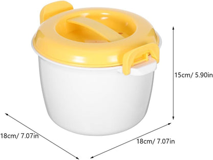 Microwave Rice Cooker Lid Multi-Functional Food Steamer Plastic Easy to Use for Home Cooking Suitable for Quick Meals and Rice Storage2