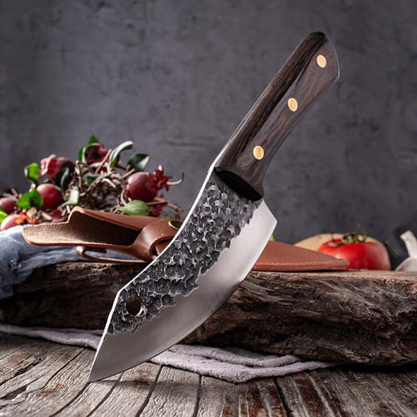 Meat Cleaver,Cleaver Knife, 5Cr15Mov Stainless Steel Boning Knife Kitchen Chef Knife Meat Cleaver Outdoor Camping Cooking Cutter Butcher Knife Kitchen Tool3