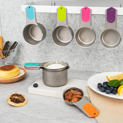 Magnetic Measuring Cups Set of 5, Stainless Steel Nesting Measuring Cups with Easy to Read Markings, Kitchen Gadgets for Cooking & Baking3
