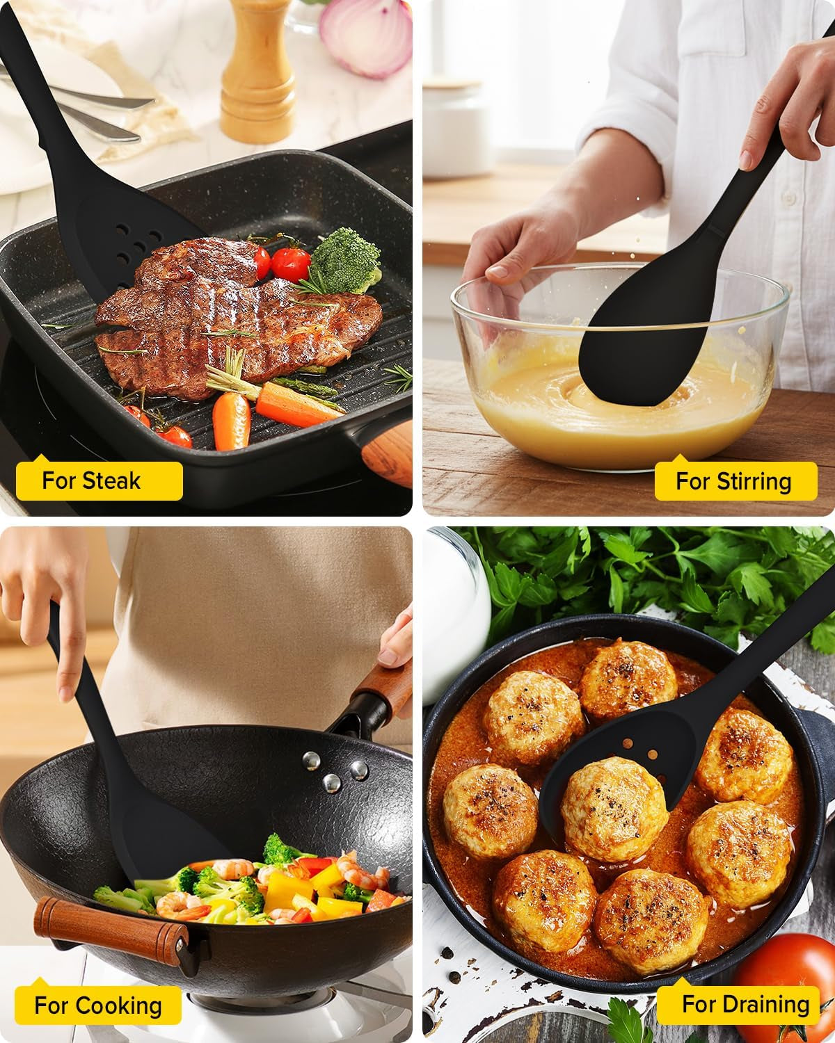 silicone-cooking-utensils-set-9-pcs-heat-resistant-kitchen-utensils-with-back-hooks-bpa-free-kitchen-tools-with-spatulas-spoons-skimmer-and-pasta-fork-for-non-stick-cookware-black