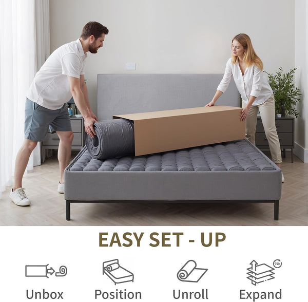Luxury King Size Mattress, 14 Inch Hybrid Medium Firm Euro Top8