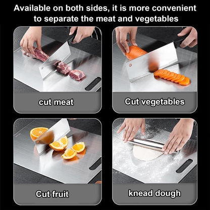 Katori Titanium Cutting Board,100% Pure Titanium Cutting Boards for Kitchen Non Toxic,Double Sided Dishwasher Safe Cutting Board for Meat,Fruits and Vegetables,Easy to Clean(1Pc-L:15.35 * 11.02)4