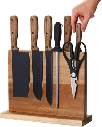 Home Kitchen Magnetic Knife Block Holder Rack Magnetic Stands with Strong Enhanced Magnets Multifunctional Storage Knife Holder2