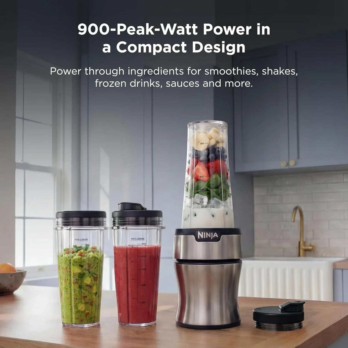 ninja-nutri-plus-personal-blender-900pw-3-20oz-cups-silver-bn301-900-peak-watt-push-to-blend-motor-for-smoothies-sauces-3-20-oz-cups-2-spout-lids-storage-lid-dishwasher-safe