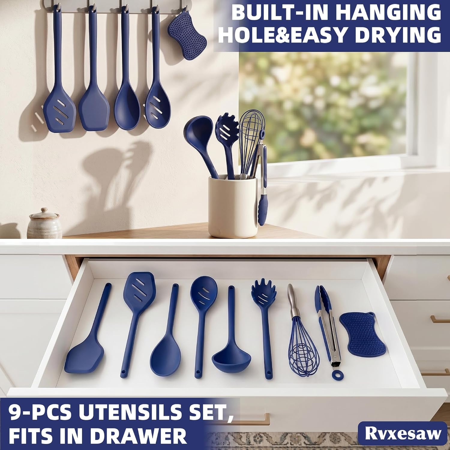 kitchen-utensils-set-9-pcs-silicone-cooking-utensils-set-spatula-set-tongs-spoon-whisk-brush-dishwasher-safe-kitchen-gadgets-for-non-stick-cookware-home-essential-kitchen-appliancesnavy-blue