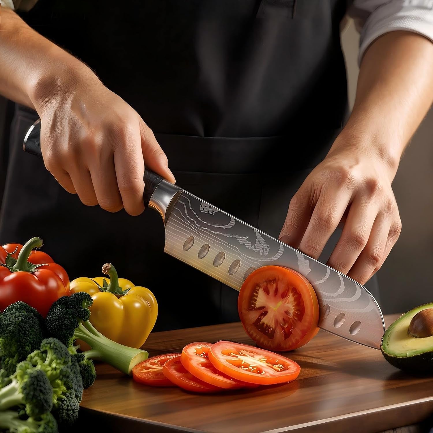 7-inch-santoku-knife-pretty-design-high-carbon-steel-resin-handle