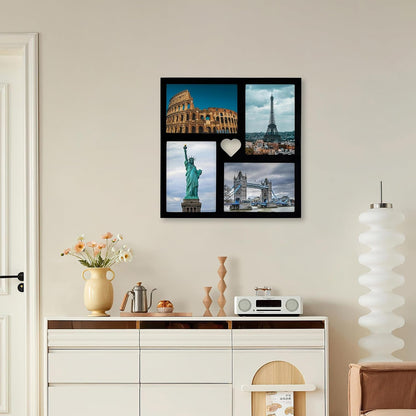 Collage Picture Frames, Photo Frame for Wall Hanging & Tablet Display (Black, 5X7)2