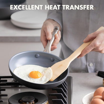 Lima Hard Anodized 8" Frying Pan Skillet Nonstick, Ceramic Nonstick, Pfas-Free Nontoxic Pots and Pans, Oven & Broiler Safe, Stainless Steel Handle, Cookware for Eggs & Omelet, Gray5