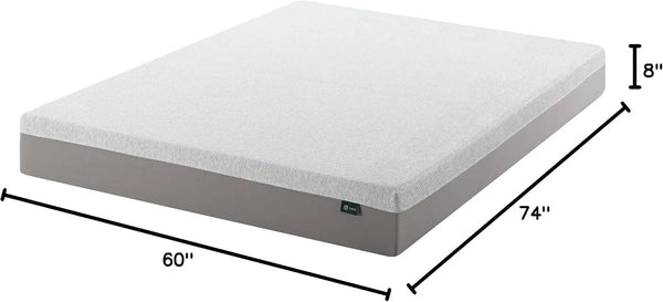 Zinus 8 Inch Short Queen Ultima RV Memory Foam Mattress, Medium Firm Feel | Fiberglass Free, Breathable Airflow Memory Foam, Certipur-Us & OEKO-TEX Certified Safe Materials, Mattress in a Box2