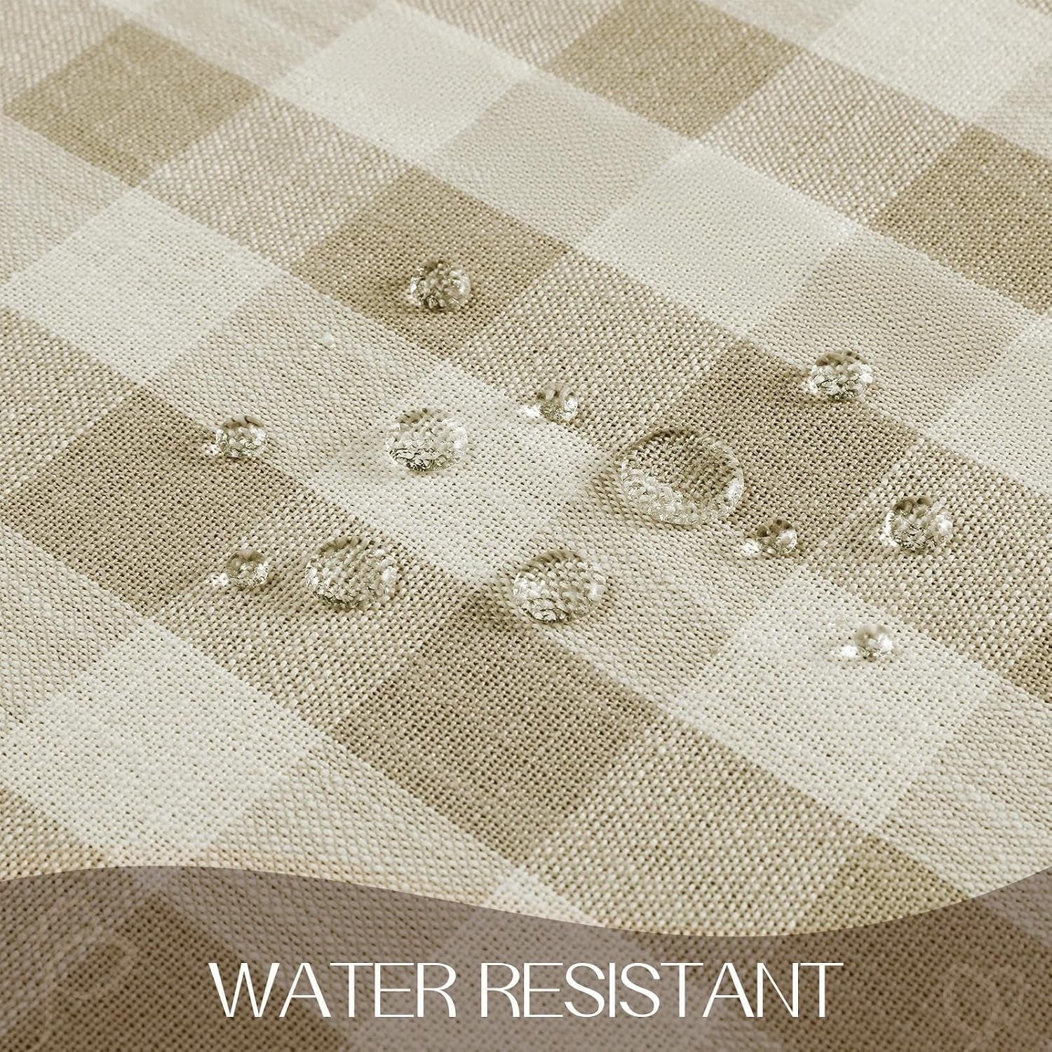 gingham-tassel-70-inch-round-tablecloth-beige