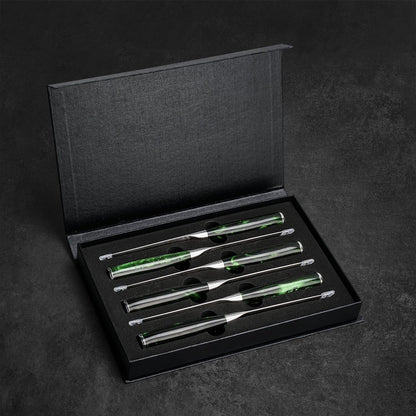 SENKEN 14-Piece "Wasabi" Japanese Kitchen Knife Set - 8-Piece Chef Knife Set with 6 Matching Serrated Steak Knives9