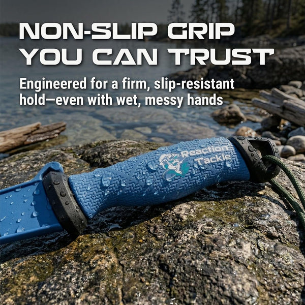 Fishing Knife, High Performance Stainless Steel Blade with Non-Slip Grip Handle and Protective Sheath for Freshwater and Saltwater Fishing, 5 Inch Bait Knife5