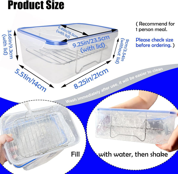 Batter Bowl with Lid, Breading Container, Just Flip4