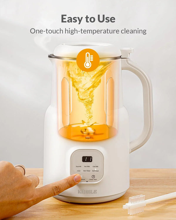 Automatic Nut Milk Maker, 20Oz Homemade Almond, Oat, Coconut, Soy, Plant Based Milks and Non-Dairy Beverages with Delay Start/Keep Warm/Self-Cleaning/Boil Water, White | Homemade Soy & Coconut Milk, Self-Clean Saves Cleanup, 304 Stainless, No Plastic Taste, Delay Start & Keep Warm, Morning Prep6