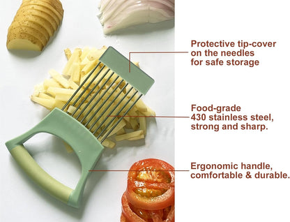Onion Holder for Slicing,Food Slicing Guide for Meat Lemon Potato Tomato2