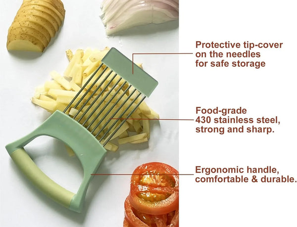Onion Holder for Slicing,Food Slicing Guide for Meat Lemon Potato Tomato2