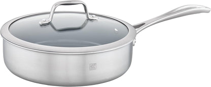Spirit 3-Ply 10-Pc Stainless Steel Ceramic Nonstick Pots and Pans Set, Dutch Oven, Fry Pan6